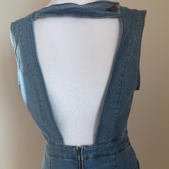 Idyllwind Blue Denim Sleeveless Mini Dress - Picture 4 of 5